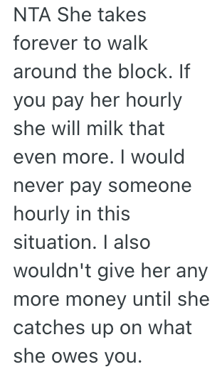 Screenshot 2025 07 11 at 4.01.45 PM Her Dog Walker Wants More Money, But She Told Her She Wont Pay Her More Than She Already Is